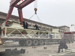 長城建機(jī)發(fā)貨潢川  hzs50攪拌站價(jià)格不意大利 購買無壓力