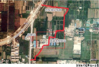 混凝土攪拌站車(chē)深夜借道路線