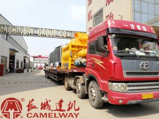信陽攪拌站客戶 長城建機(jī)HZS180商品混凝土生產(chǎn)線發(fā)貨