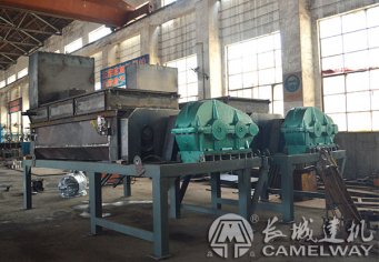 長(zhǎng)城建機(jī)西藏山南hzs120攪拌站建成 配料機(jī)安裝方式為抬頭式