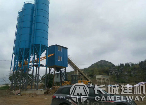 hzs75型簡易工程攪拌站