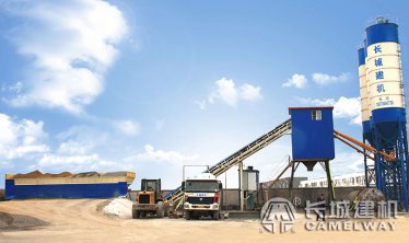 混凝土攪拌站上料方式，提升料斗上料75攪拌站價(jià)格