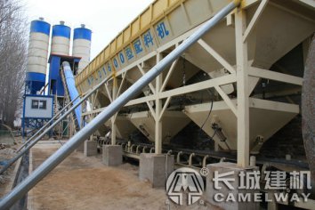 90攪拌站設備是幾方，移動混凝土90型攪拌站