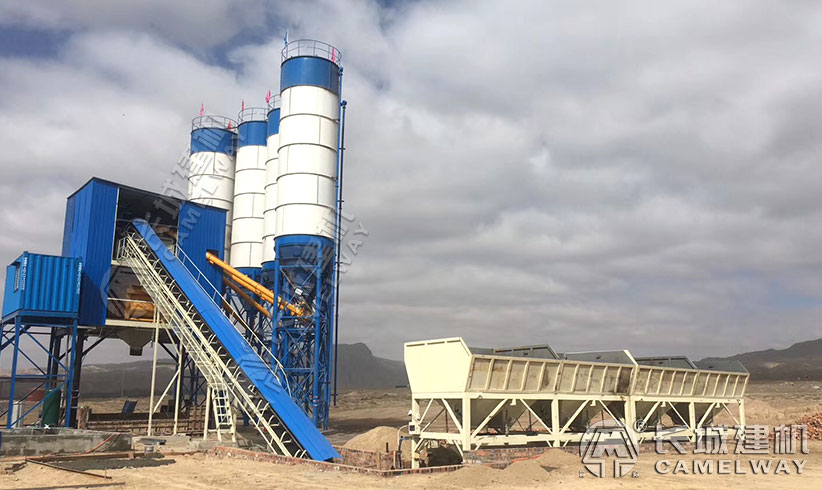 雙機(jī)組120混凝土攪拌站