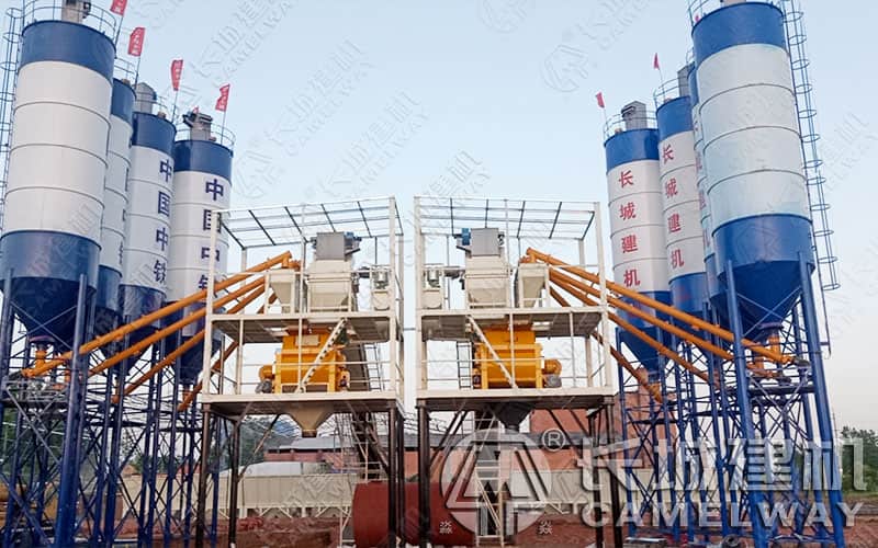 全自動(dòng)混凝土攪拌站建站布局