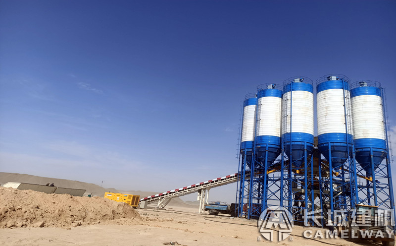 長城建機240商砼站現(xiàn)場案例